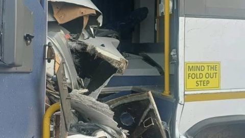 Eight killed, several injured in head-on collision involving a taxi and Bus Near Standerton.