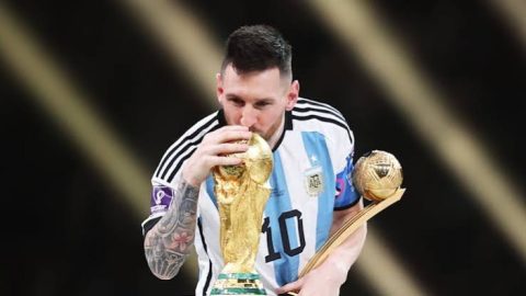 Messi world cup record ties tally in Argentina romp