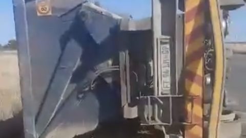 Truck Overturns on N12 Near Ritchie, Trapping Mother and Baby Underneath