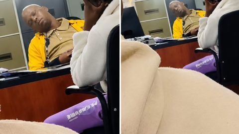 Home Affairs Employee Captured Sleeping at Service Counter Sparks Outrage Over Service Delivery