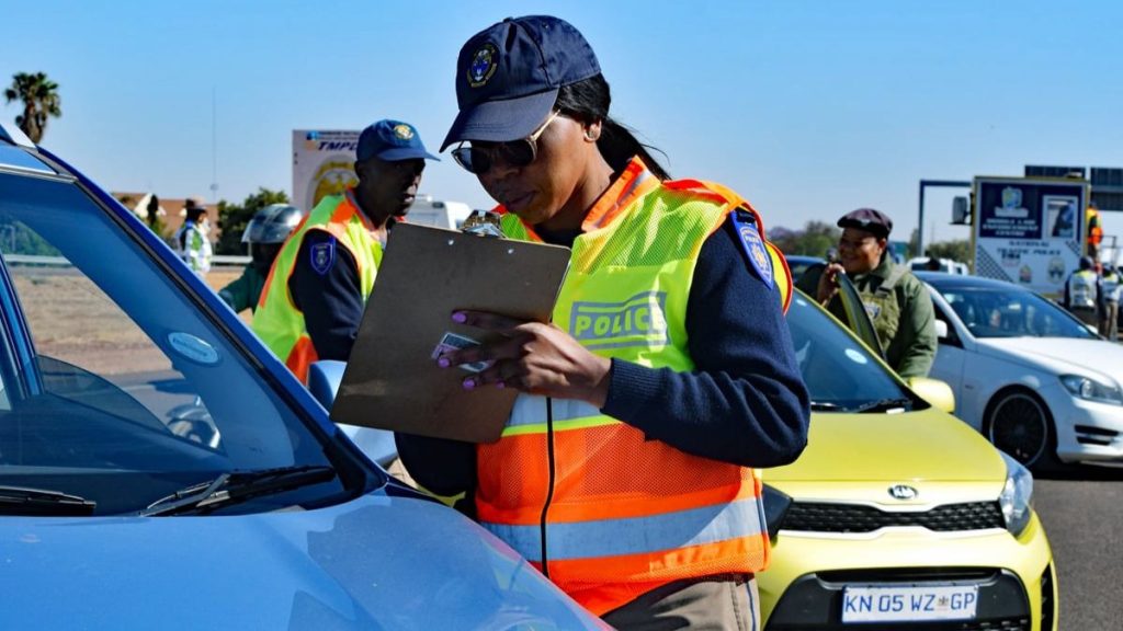 Traffic officers monitor vehicles under new driving laws South Africa