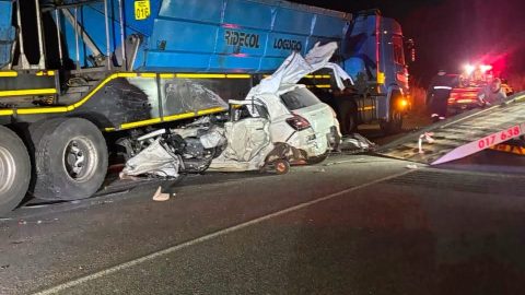 N17 Emergency Response Attends Motor Vehicle Accident Involving Car and Truck on R580 at 50/50 Crossing