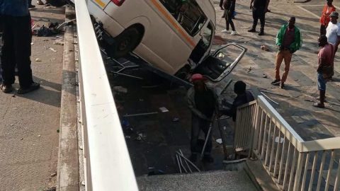 Taxi crashes near African Bank in Stanger (KwaDukuza), KwaZulu-Natal