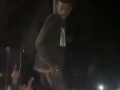 Community corners alleged cable thief and makes him climb pole to restore power