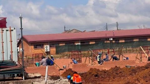 New Classrooms at Setsheng Secondary: Construction Accelerates