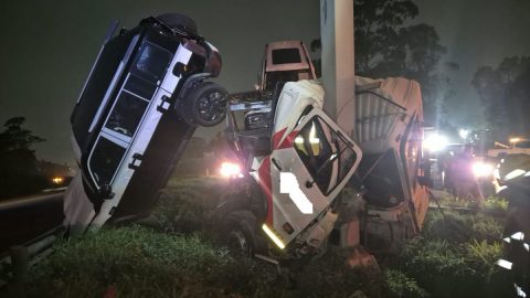 Driver Killed After Car Travelling Wrong Way Crashes Into Truck on N3 in Pinetown