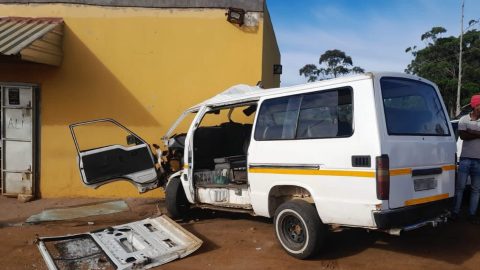 Five Children Seriously Injured After School Transport Taxi Crashes Into Building in Gamalake